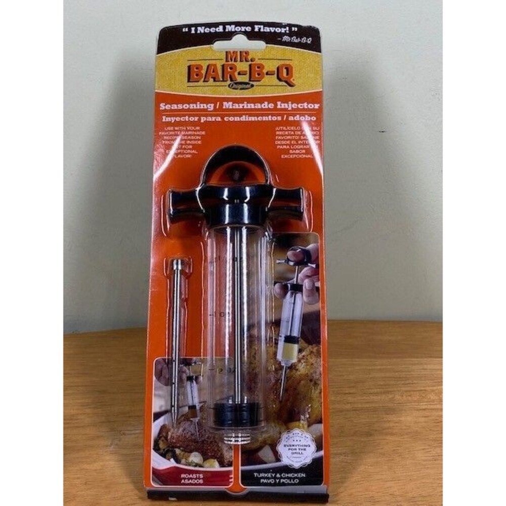 Mr. Bar-B-Q Seasoning and Marinade Meat Injector Stainless Steel Needle 40100X